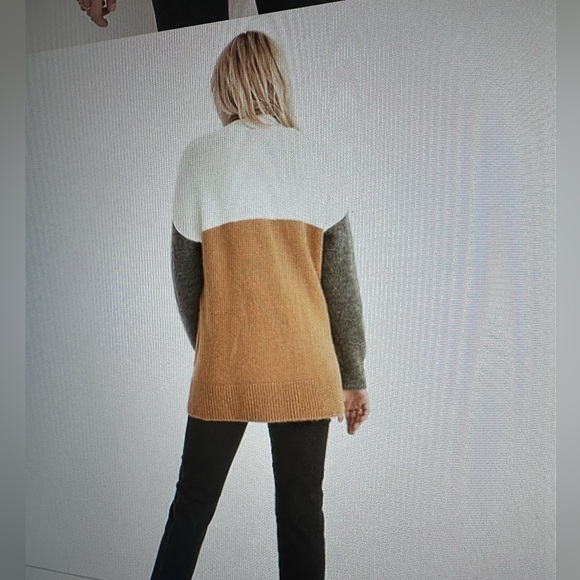 Madewell Allston Double-Button Cardigan Sweater in Colorblock *NWT - Picture 4 of 9